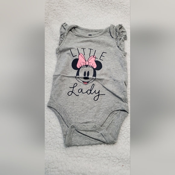 Disney Minnie Mouse Gray Onesie - Picture 1 of 3